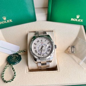 Rolex SkyDweller White Gold Roman Ivory Dial 42mm Scrambled Ref: 326939